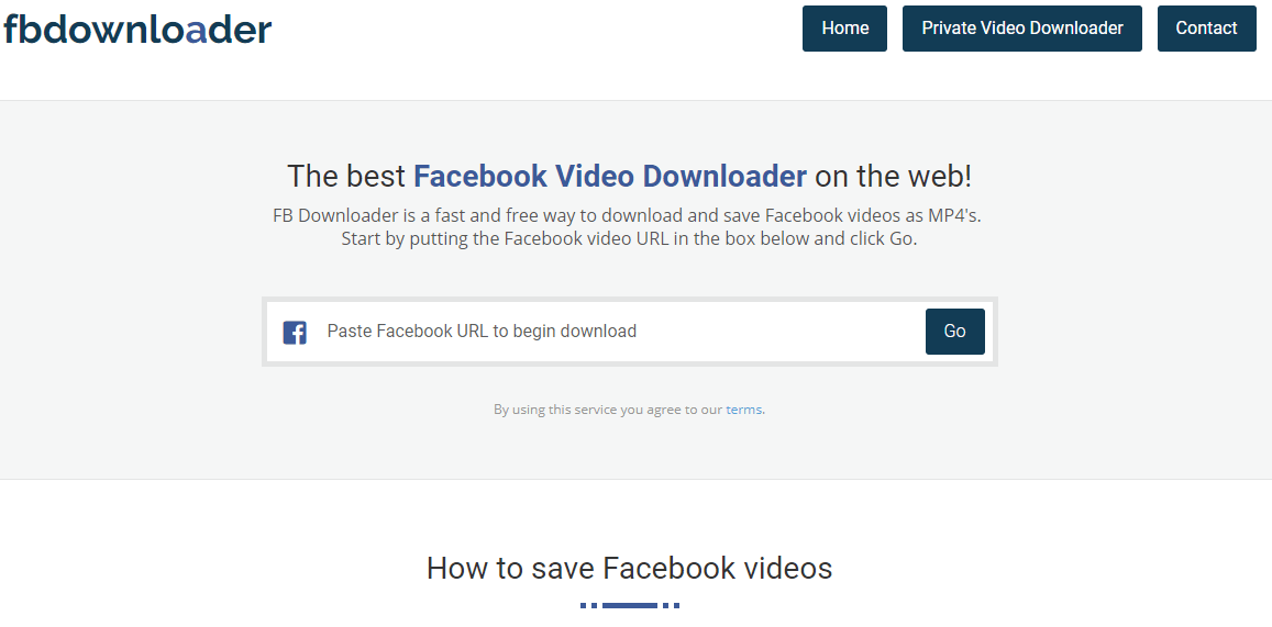 best online facebook video downloader