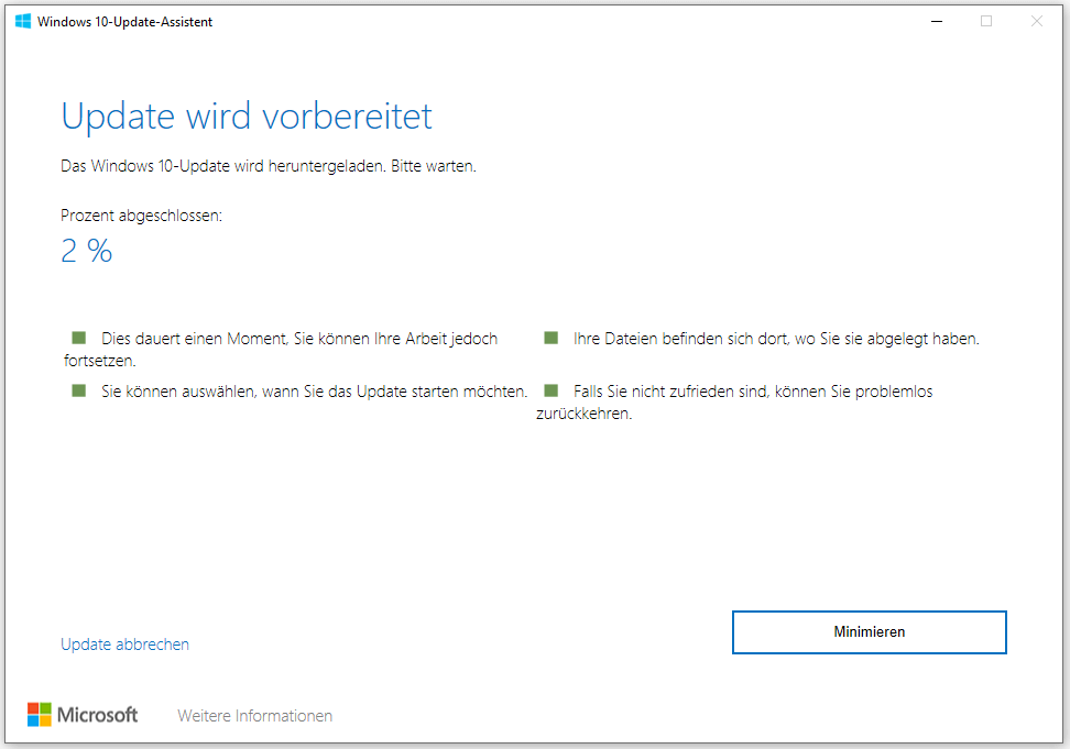 Windows 10 Update 1903 downloaden