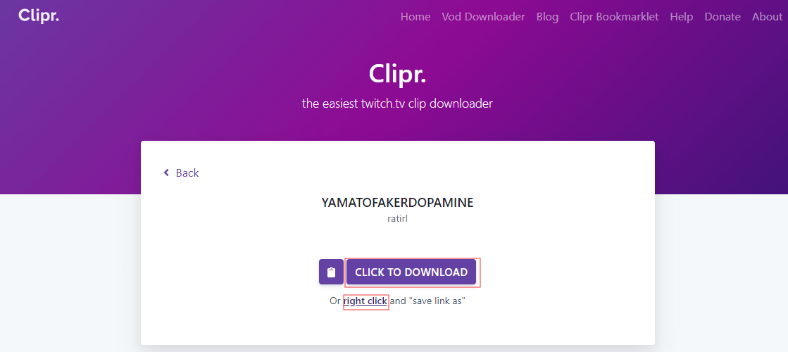 Twitch-Clip herunterladen