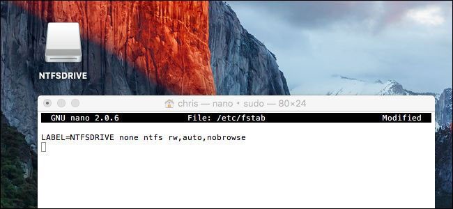 Apples experimentelle NTFS-Schreibunterstützung
