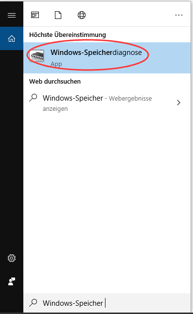  Windows-Speicherdiagnose aufrufen