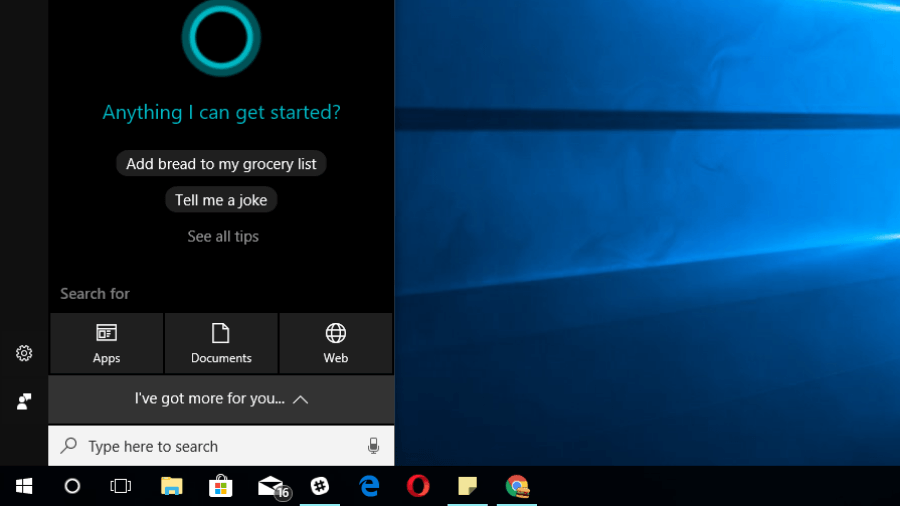 Windows 10 Cortana