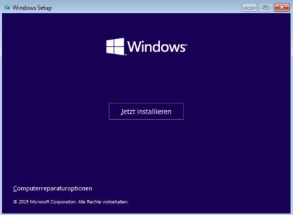 Windows 10 neu installieren