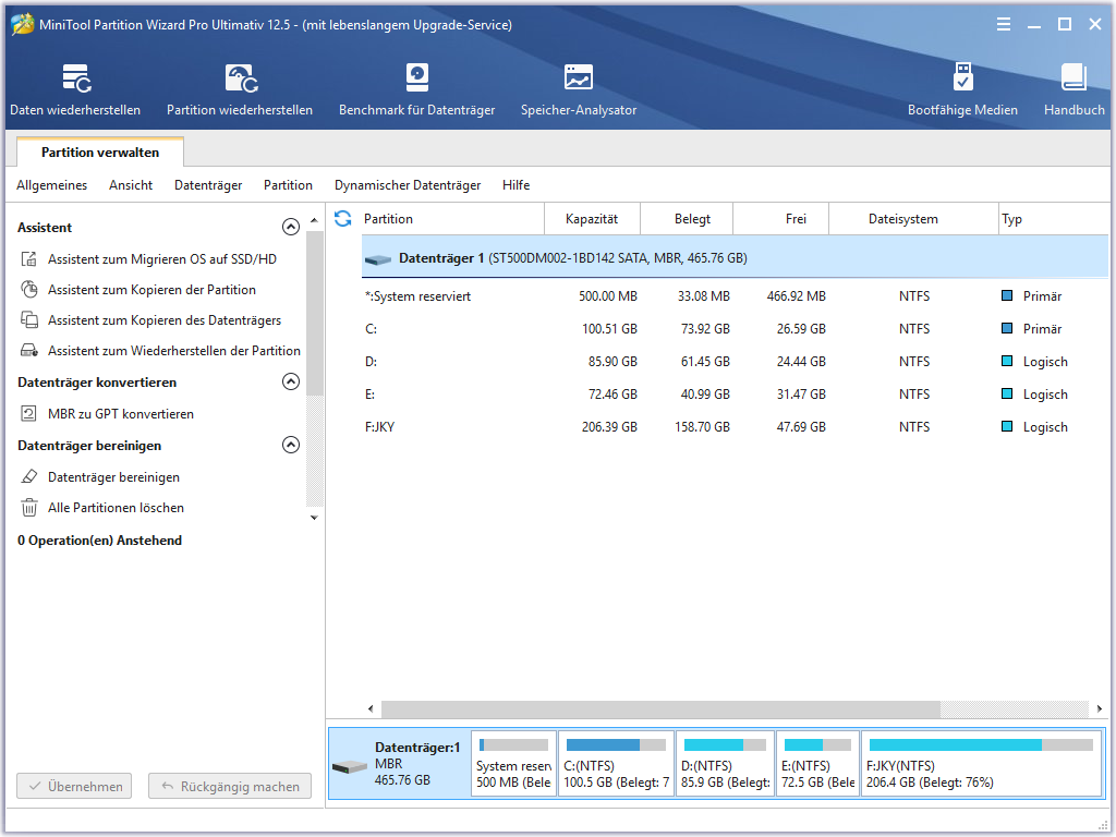 Festplattenpartitionsmanager für Windows 11