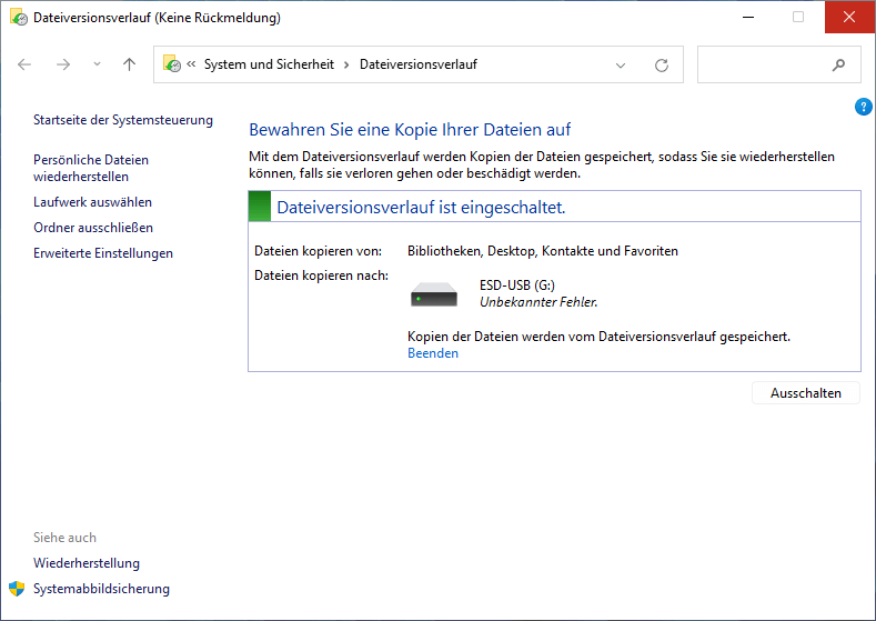 Der Dateiversionsverlauf von Windows 11 speichert Kopien Ihrer Dateien