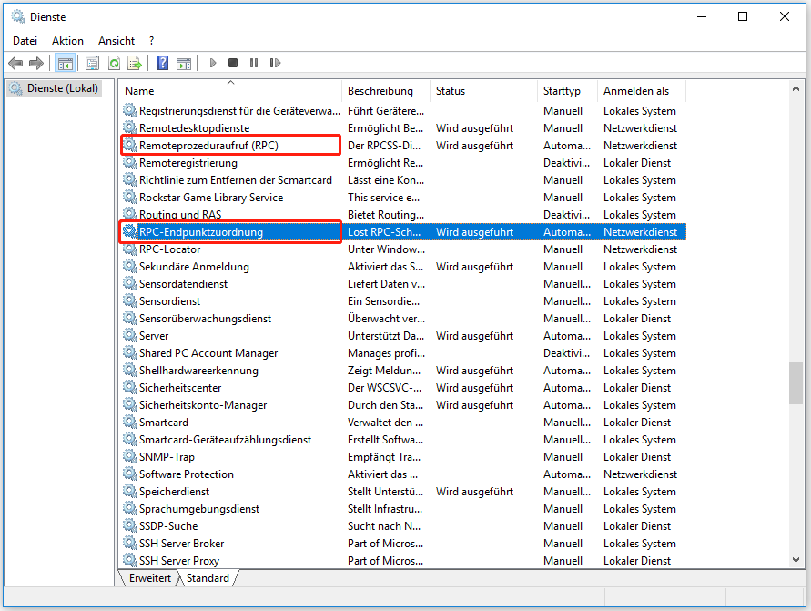 (5 Lösungen) Der RPC Server ist nicht verfügbar Windows Backup-Fehler ...