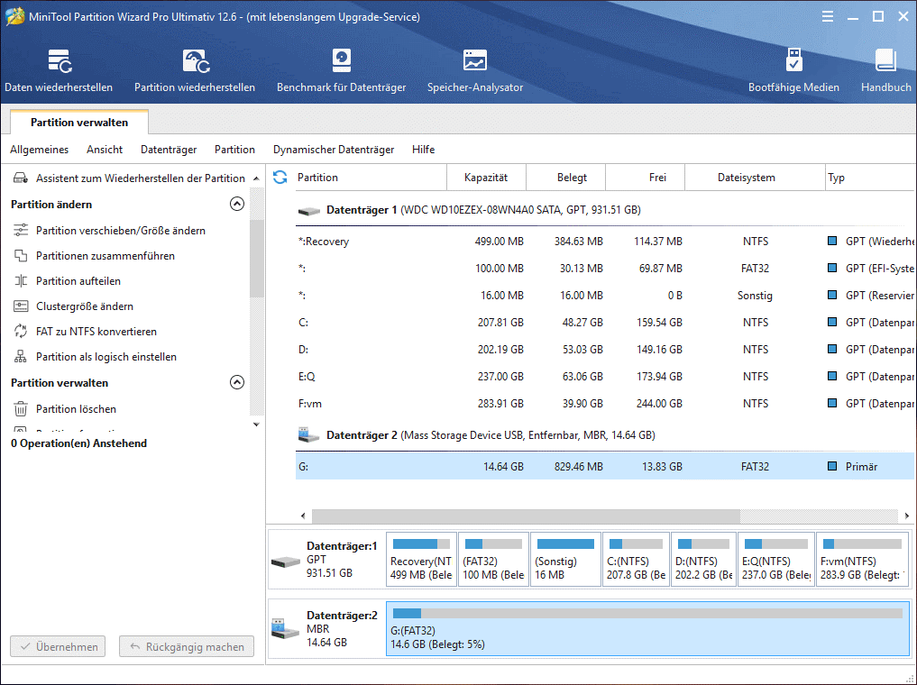 Festplattenpartitionsmanager für Windows