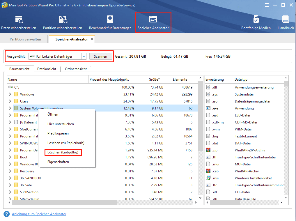 [6 Wege] So löschen Sie eine beschädigte Datei Windows 10/11 - MiniTool