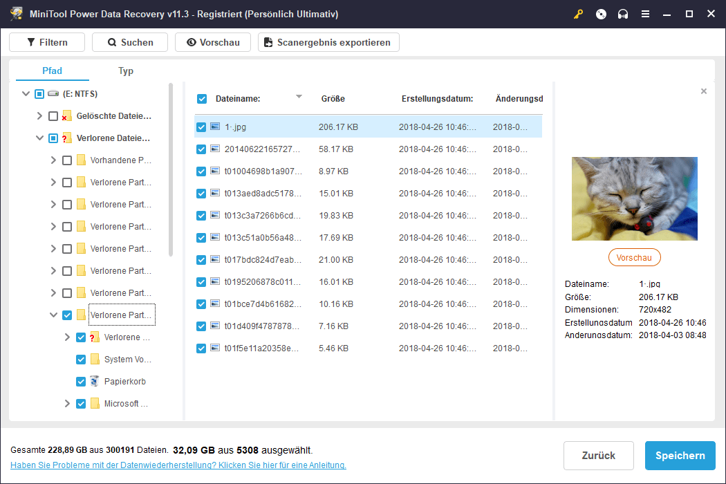 Verwendung von Microsofts Windows File Recovery und Alternative MiniTool