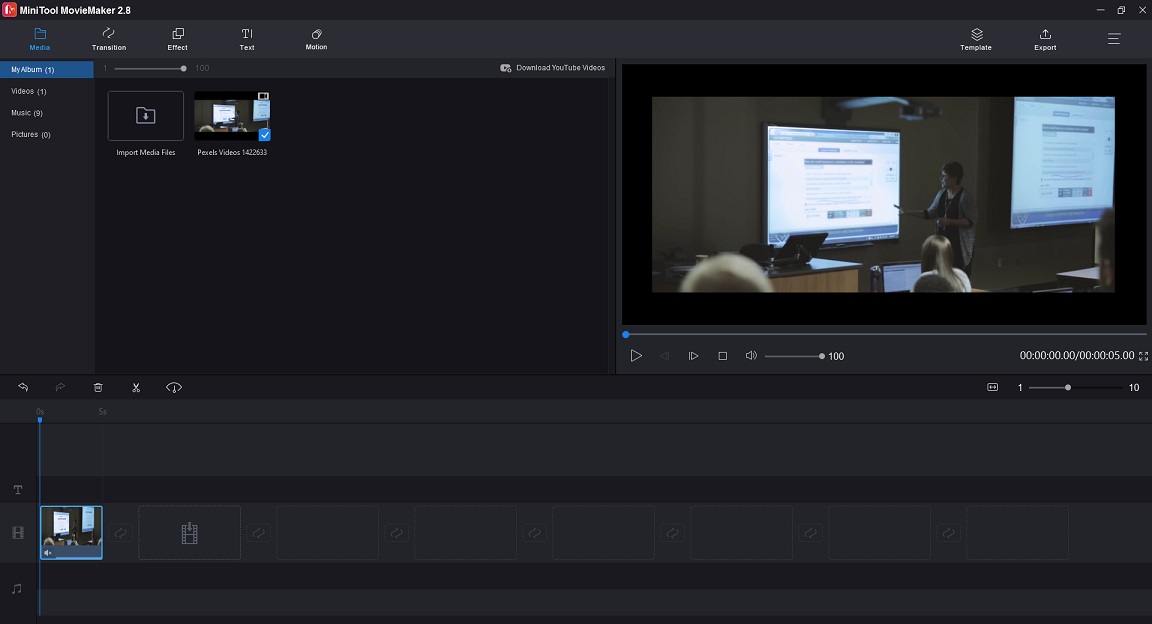 Ton im Video mit MiniTool MovieMaker stummschalten