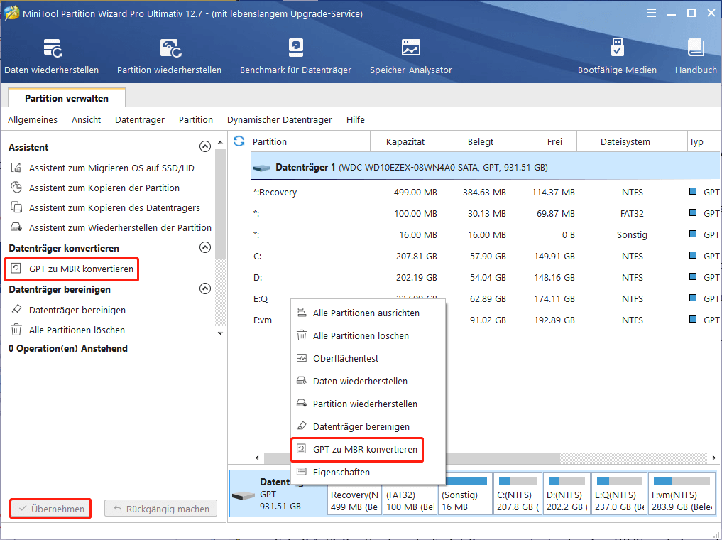 Gpt Festplatte Partitionen Entsprechen Der Empfohlenen Reihenfolge Nicht Die Partitionen nicht in Windows 11/10 angezeigt - MiniTool