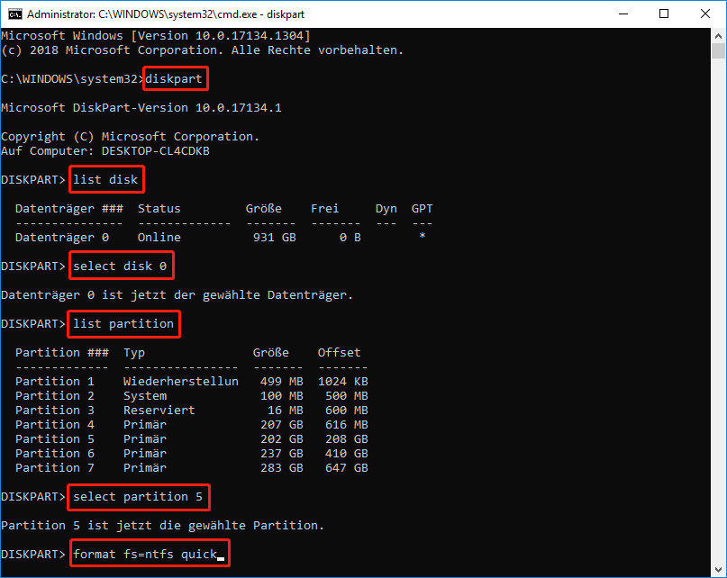 Diskpart Es Wurde Auf Ein Veraltetes Objekt Verwiesen Behebung: Diskpart-Format hängt bei 0 Prozent? - MiniTool