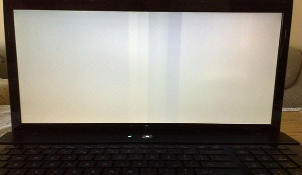 Laptop weißer Bildschirm