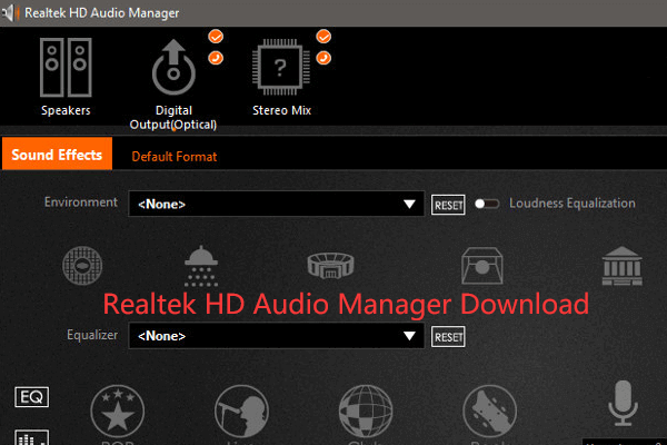 gigabyte realtek hd audio manager windows 10