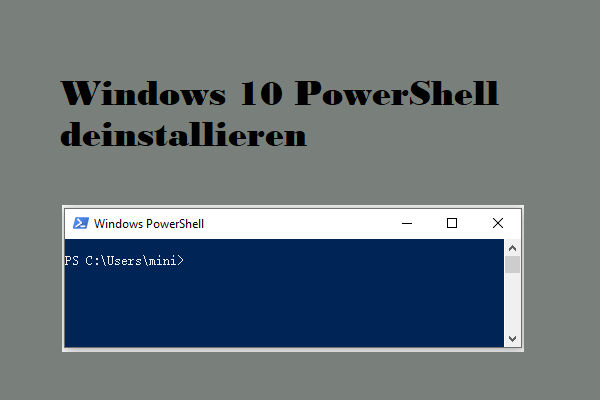 4 Methoden - PowerShell in Windows 10 deinstallieren