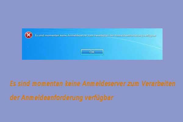 Die Anmeldeserver Sind Derzeit Zur Wartung Heruntergefahren de.minitool.com