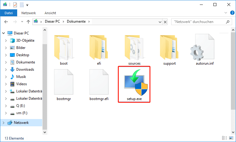Mounten Sie die Windows 11 ISO-Datei