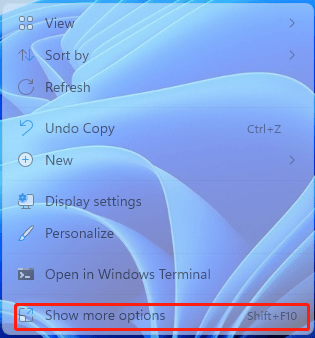Mehr Optionen im Windows 11-Kontextmenü anzeigen
