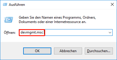 Öffnen Sie den Windows 10-Geräte-Manager