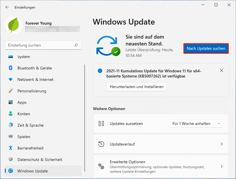  Windows 11-Systemupdate