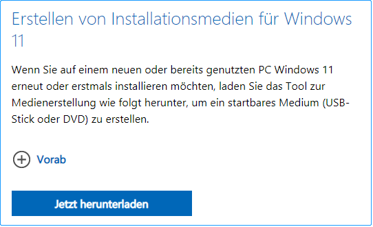  Laden Sie Windows 11 Media Creation Tool herunter