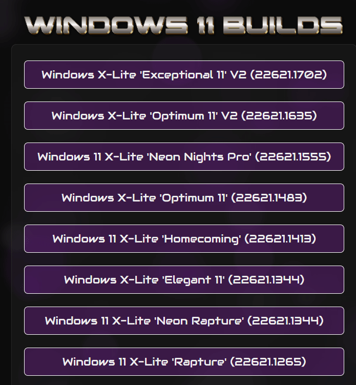Windows 11 X-Lite-Builds